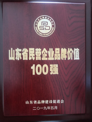 山東省民營企業品牌價值100強